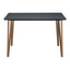 Mesa Mostrador para Bistró - ZUO DEUS - Negro - Cubierta de MDF Símil Madera y Estructura de Acero Pintado - 101890 - Zuo - NOGAL BEAT - Mesa Comercial Interior