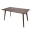 Mesa rectangular Nogal Beat Tulum en acabado nogal o roble para comedor