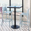 MESA OFFIHO OULU OHM-7167-BT | Mesa Alta Diseño Minimalista para Negocio Cafetería | 106 cm | Cuadrada | Varios Colores | Polipropileno | Interior - OHM-7167-BT - OFFIHO - NOGAL BEAT - Mesas