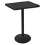 Mesa cuadrada para restaurante Offiho Oulu OHM-7167-LT con pedestal de acero y cubierta de polipropileno