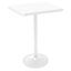 Mesa cuadrada para restaurante Offiho Oulu OHM-7167-LT con pedestal de acero y cubierta de polipropileno