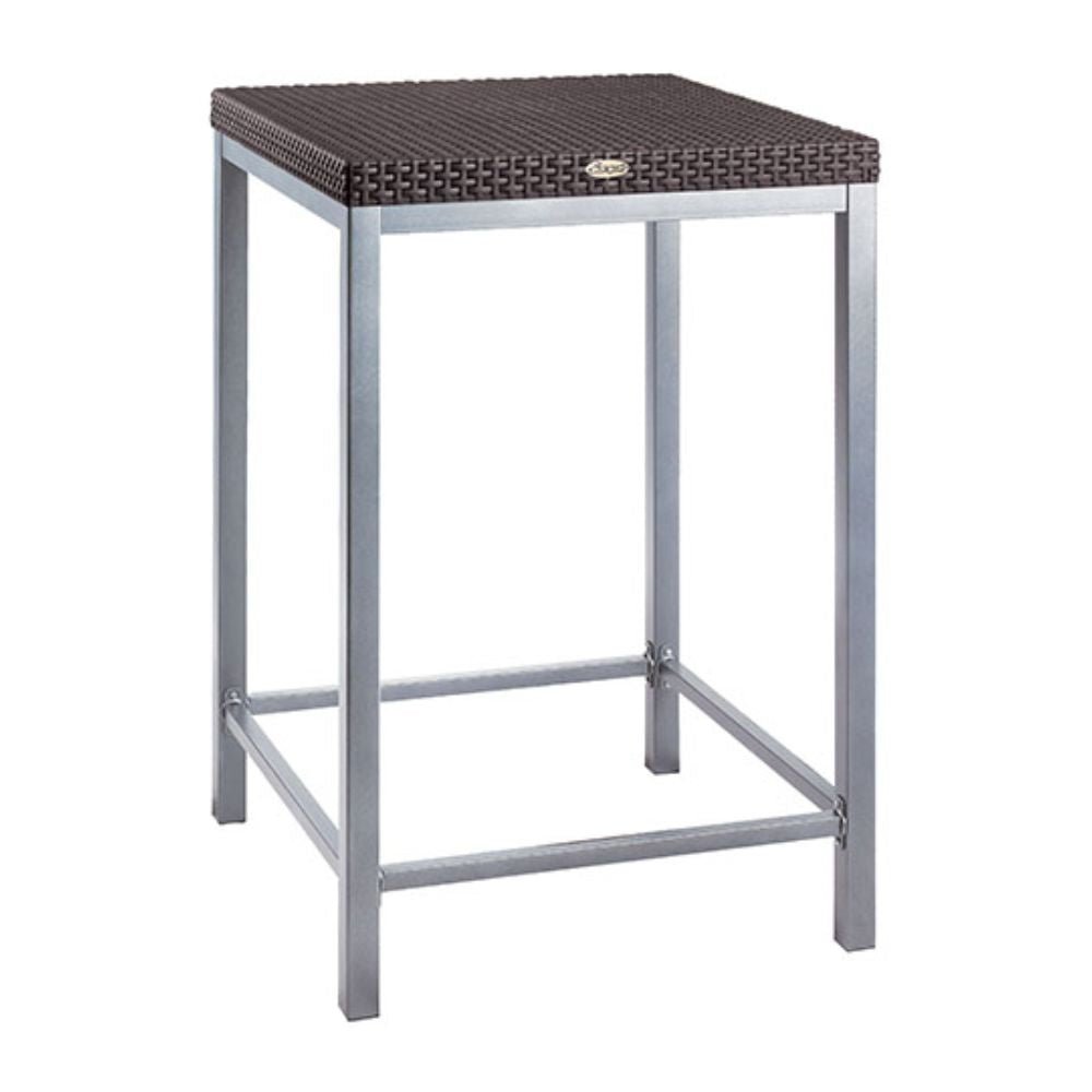 Mesa OFFIHO RUSS OHM-7022-B2 con estructura tubular de aluminio y cubierta de polipropileno imitación rattán