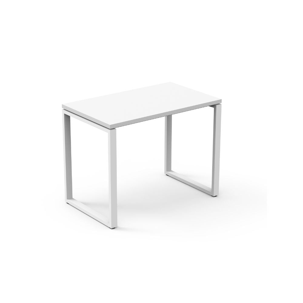 Mesa de trabajo Nogal Beat VTTO con cubierta de melamina de 16 mm y estructura de acero 3X1