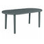 Mesa Ovalada al Aire Libre Reciclada - RESOL OLOT RECYCLED 180 X 90 - Varios Colores - 4 Puntas con Agujero Parasol y Protección UV - 06477 - Resol - NOGAL BEAT - Mesa de Terraza