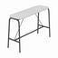 Mesa Periquera Alta - VERSA STYLE - Estructura Blanco - Cubierta Oval 19 mm - AL-3900 VERSA STYLE - VERSA - NOGAL BEAT - Mesa Periquera