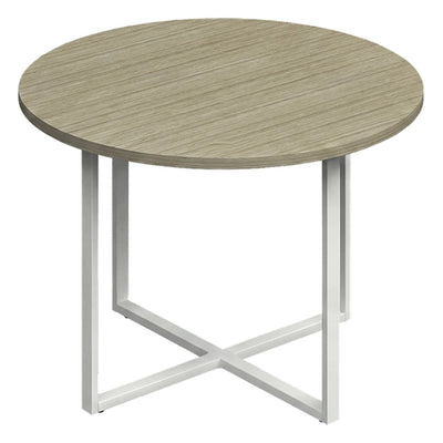 Mesa Periquera Redonda para Comedor de Empresa - GEBESA G-CONNECT - Ø 105 cm - GBG577105CN - GEBESA - NOGAL BEAT - Mesa Periquera