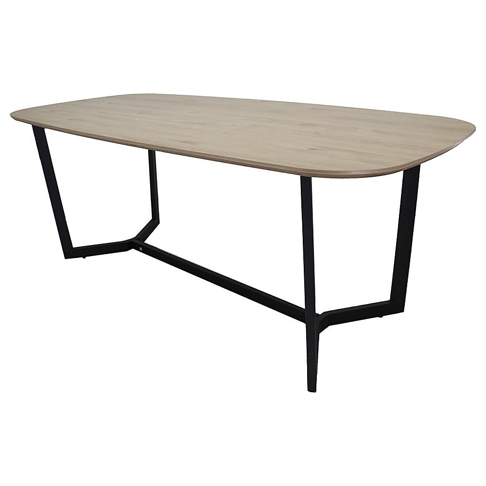 Mesa Rectangular para Restaurante - KINGSTRONG AMALFI D01 MESA0903751 - Nogal - Estructura Metal y Cubierta en Melamina - MESA0903751 - Mundo In - NOGAL BEAT - Mesa Comercial Interior
