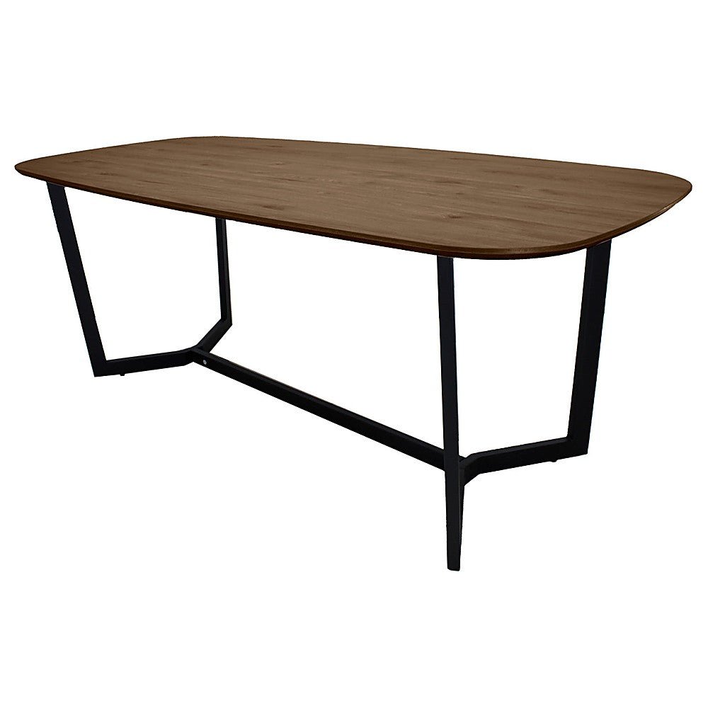 Mesa Rectangular para Restaurante - KINGSTRONG AMALFI D01 MESA0903751 - Nogal - Estructura Metal y Cubierta en Melamina - MESA0903751 - Mundo In - NOGAL BEAT - Mesa Comercial Interior