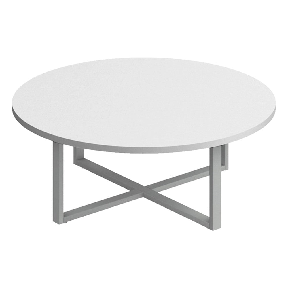 Mesa Redonda para Área de Espera - GEBESA VENTI - Ø 120 cm - Cubierta Pintarrón - GDVE575120 - GEBESA - NOGAL BEAT - Mesa Comercial Interior