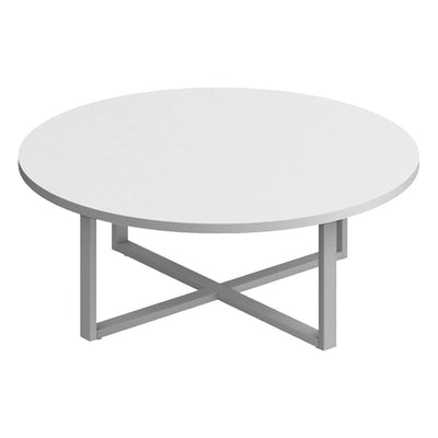 Mesa Redonda para Área de Espera - GEBESA VENTI - Ø 120 cm - Cubierta Pintarrón - GDVE575120 - GEBESA - NOGAL BEAT - Mesa Comercial Interior