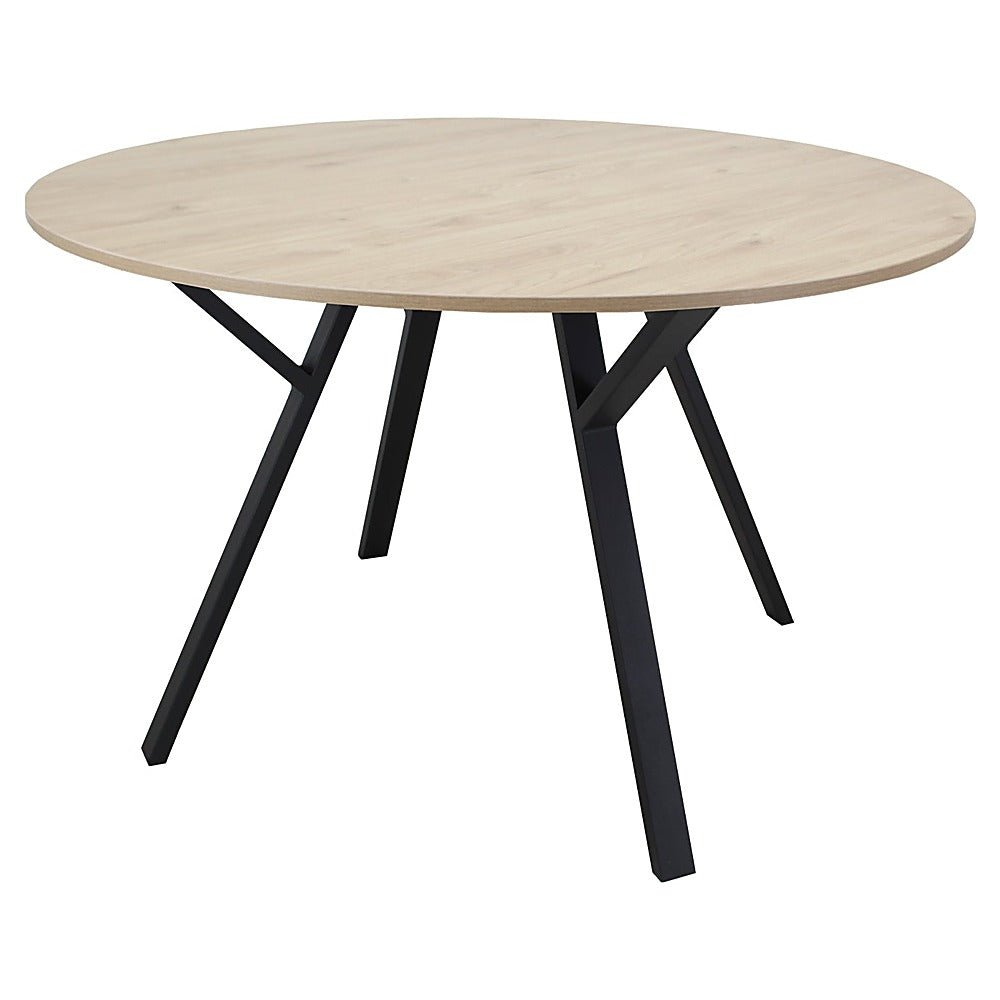 Mesa Redonda para Bistró - KINGSTRONG SIBARI 120 D203 - MESA0903754 - Nogal - Estructura en Metal y Cubierta en Melamina - MESA0903754 - Mundo In - NOGAL BEAT - Mesa Comercial Interior