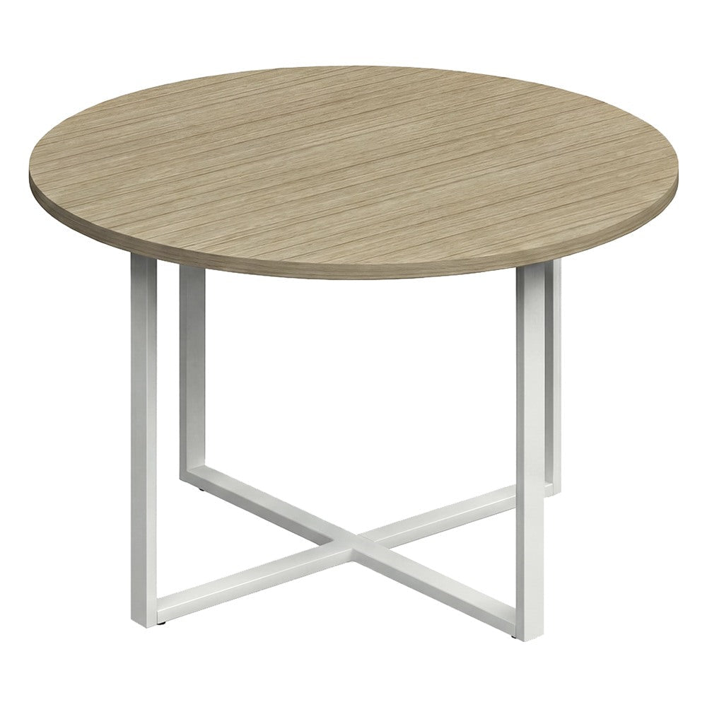 Mesa Redonda para Oficina - GEBESA G-CONNECT - Ø 120 cm - GBG575120CN - GEBESA - NOGAL BEAT - Mesa Comercial Interior