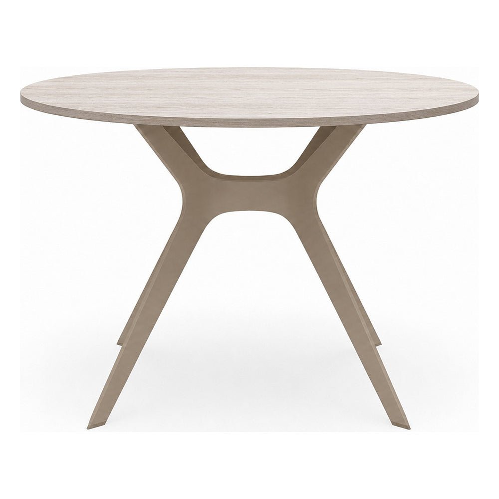 Mesa Redonda para Restaurante Protección UV - RESOL VELA S Ø90 - Varios Colores - Fibra de Vidrio con PP - 04048 - Resol - NOGAL BEAT - Mesa Comercial Exterior