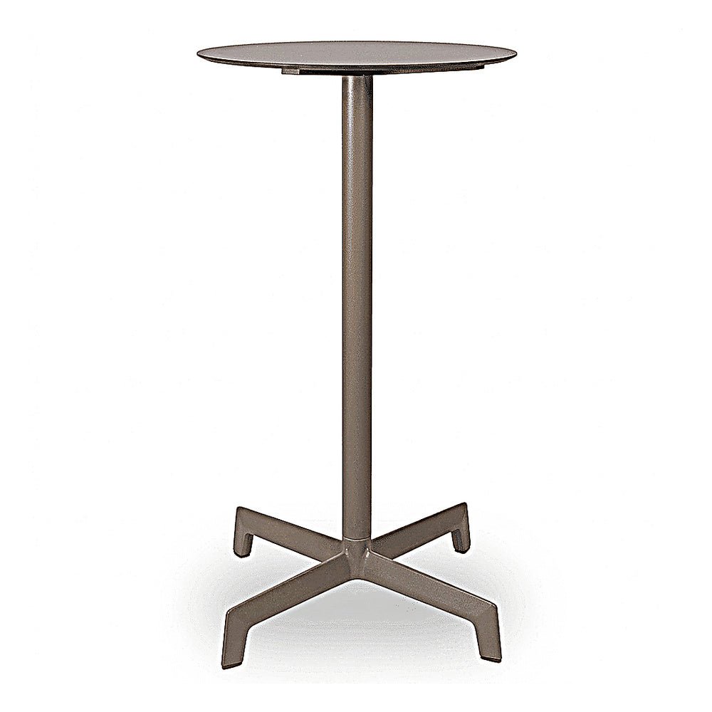 Mesa Redonda Periquera para Barra al Aire Libre - RESOL SPUTNIK ALTA Ø60 - Varios Colores - Estructura de Aluminio y Pie en Poliamida - 06140 - Resol - NOGAL BEAT - Mesa Periquera