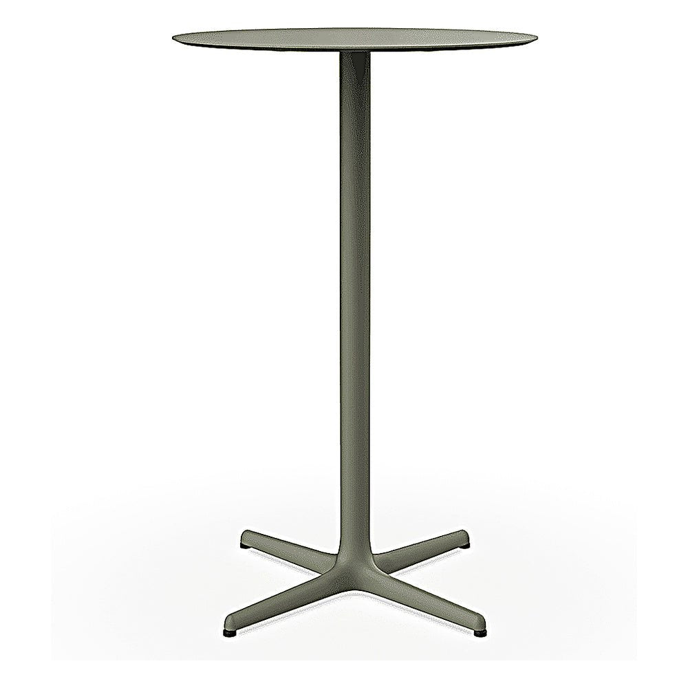 Mesa Redonda Periquera para Bistró al Aire Libre - RESOL TOLEDO ALTA Ø70 - Varios Colores - Estructura de Aluminio y Sobre en HPL - 06143 - Resol - NOGAL BEAT - Mesa Periquera