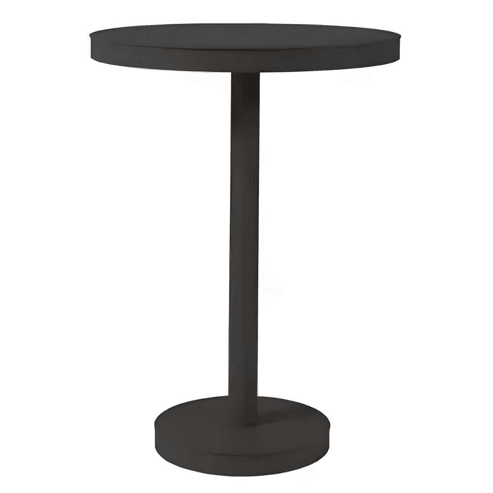 Mesa periquera Resol Barcino Pie Central Ø60 redonda alta con estructura de aluminio