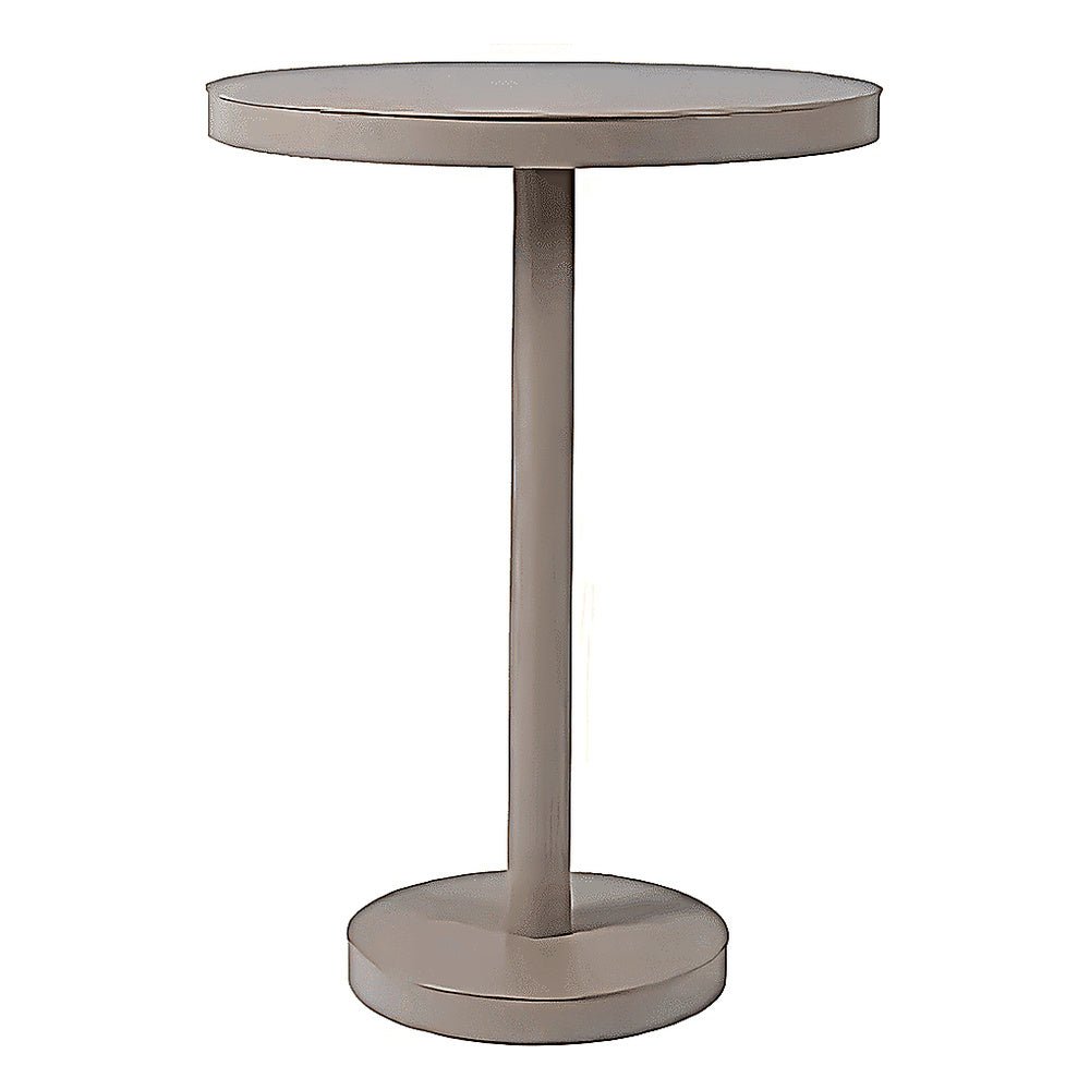 Mesa Redonda Periquera para Restaurantes - RESOL BARCINO PIE CENTRAL Ø60 HIGH - Varios Colores - Estructura de Aluminio - 01433 - Resol - NOGAL BEAT - Mesa Periquera