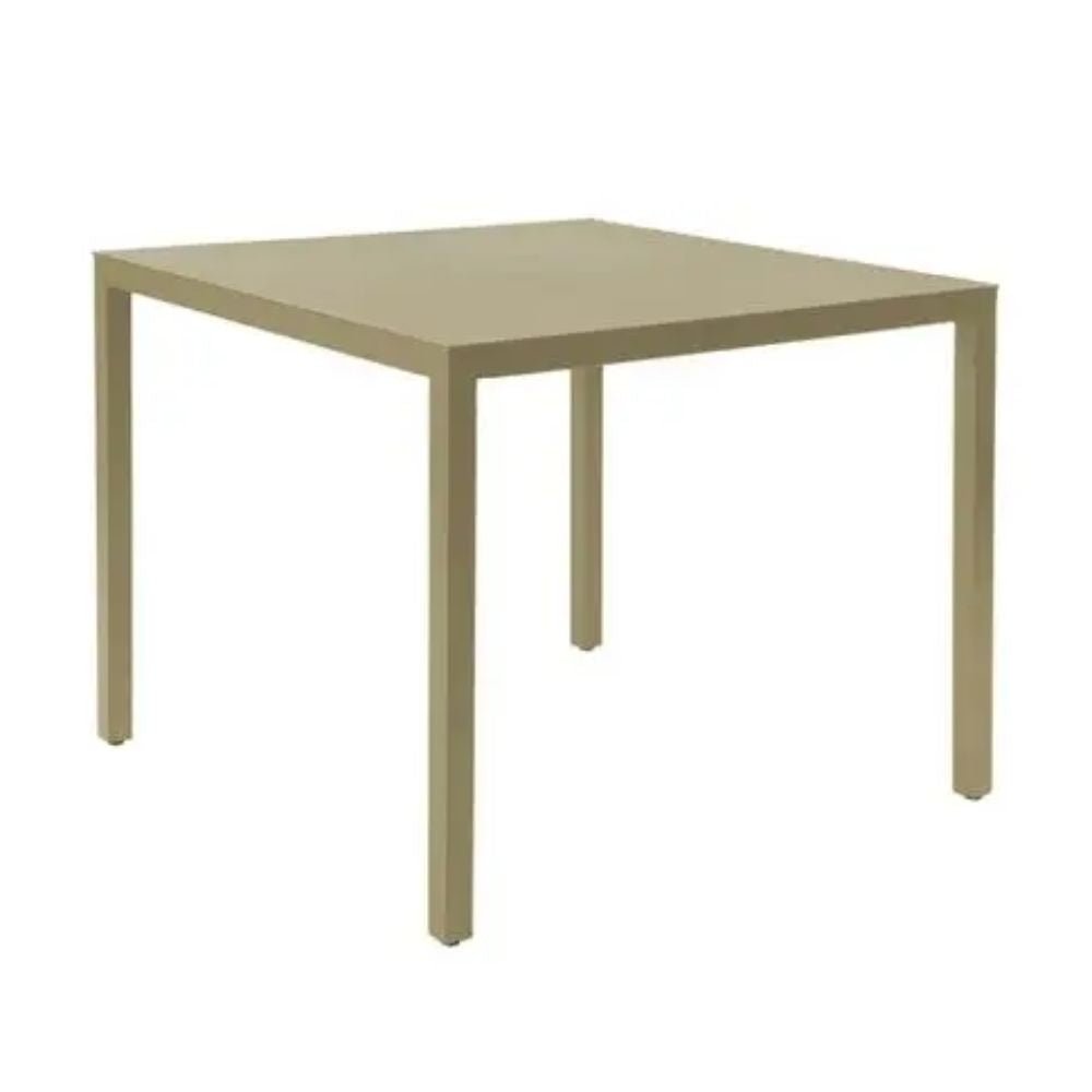 MESA RESOL BARCINO 70x70 SQUARE | Mesa Ocasional | Estructura Aluminio | 74 cm | Pintado | Apilable | Interior + Exterior - 01402 - Resol - NOGAL BEAT STORE - Mesas