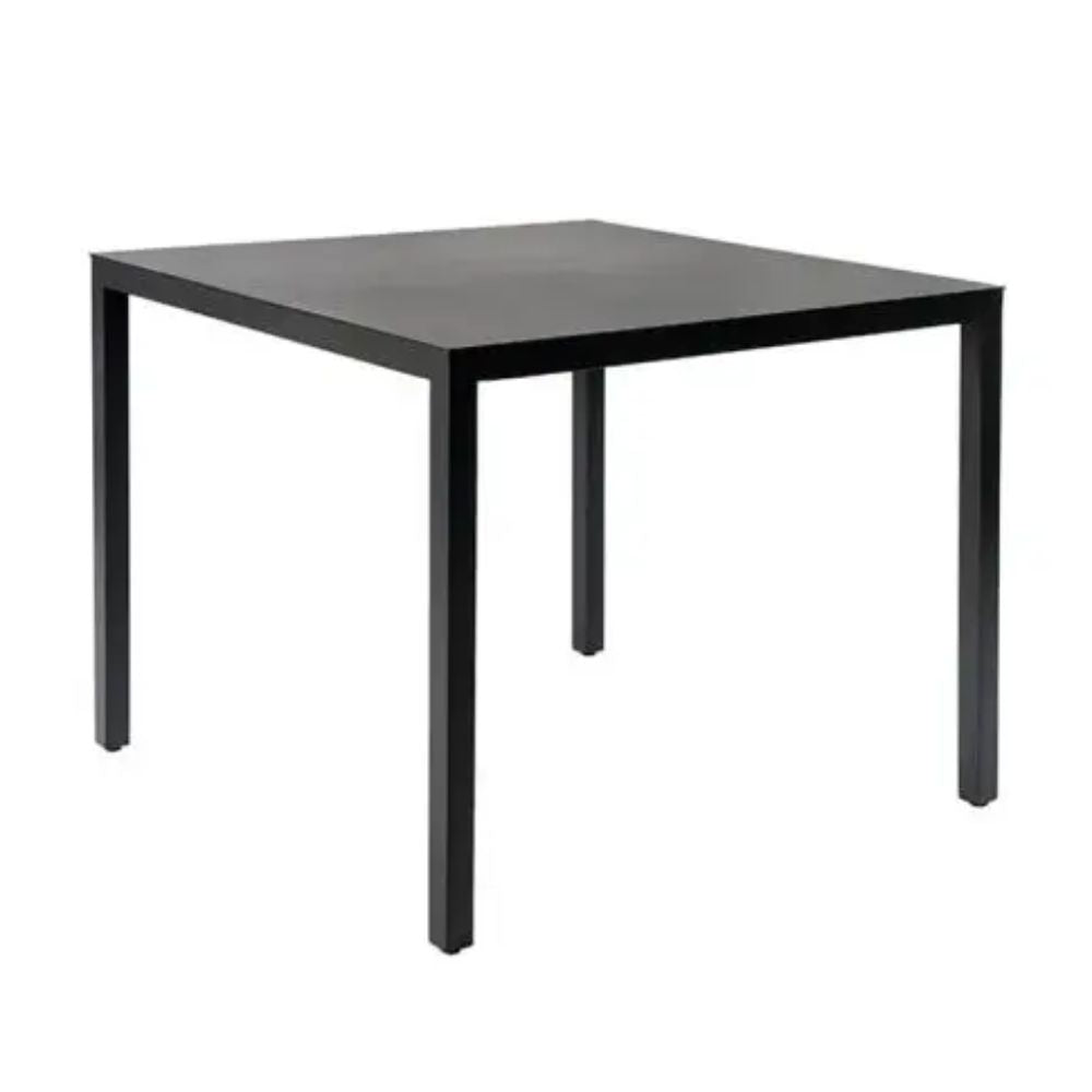 MESA RESOL BARCINO 70x70 SQUARE | Mesa Ocasional | Estructura Aluminio | 74 cm | Pintado | Apilable | Interior + Exterior - 01403 - Resol - NOGAL BEAT STORE - Mesas