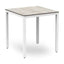 MESA RESOL BARCINO COMPACT SQUARE 70x70 | Mesa Ocasional | Estructura Aluminio | 74 cm | Pintado | Apilable | Interior + Exterior - 04018 - Resol - NOGAL BEAT - Mesas