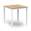 MESA RESOL BARCINO COMPACT SQUARE 70x70 | Mesa Ocasional | Estructura Aluminio | 74 cm | Pintado | Apilable | Interior + Exterior - 04020 - Resol - NOGAL BEAT - Mesas