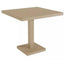 Mesa de exterior Resol Barcino Pie Central 80x80 cuadrada con estructura de aluminio