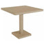 Mesa de exterior Resol Barcino Pie Central 90x90 cuadrada con estructura de aluminio