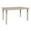 Mesa rectangular RESOL OLOT 140x90 de polipropileno reciclado con agujero para parasol en varios colores