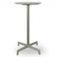 Mesa periquera redonda Resol Sputnik Alta Ø60 con estructura de aluminio y tablero HPL