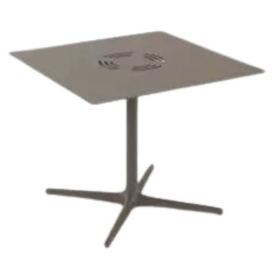 MESA RESOL TOLEDO AIRE XL 90x90 | Mesa Ocasional | Estructura Aluminio | Pintado | Compacto Fenólico | Interior + Exterior - 05472 - Resol - NOGAL BEAT - Mesas