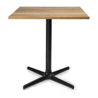 MESA RESOL TOLEDO WOOD 70/80 70x70 | Mesa Ocasional | 75 cm | Estructura Aluminio Pintado | Melamina Madera | Interior - 06151 - Resol - NOGAL BEAT - Mesas