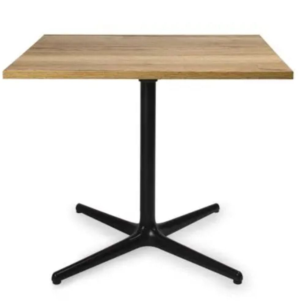 MESA RESOL TOLEDO WOOD XL 90/100 100x100 | Mesa Ocasional | 79.3 cm | Estructura Aluminio Pintado | Melamina Madera | Interior - 06162 - Resol - NOGAL BEAT - Mesas