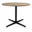MESA RESOL TOLEDO WOOD XL 90/100 Ø100 | Mesa Ocasional | 79.3 cm | Estructura Aluminio Pintado | Melamina Madera | Interior - 06159 - Resol - NOGAL BEAT - Mesas