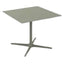 MESA RESOL TOLEDO XL 90/100 90x90 | Mesa Ocasional | Estructura Aluminio | Pintado | Compacto Fenólico | Interior + Exterior - 05872 - Resol - NOGAL BEAT - Mesas