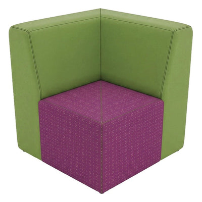 Módulo Esquinero Lineal para Área de Descanso - GEBESA FOMCORE ARMLESS - Frente 78 cm - Alto 83 cm - Tapizado - GFCA024313133 - GEBESA - NOGAL BEAT - Sillón Ocasional