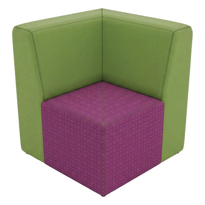 Módulo Esquinero Lineal para Sala de Espera - GEBESA FOMCORE ARMLESS - Frente 78 cm - Alto 88 cm - Tapizado - GFCA024313135 - GEBESA - NOGAL BEAT - Sillón Ocasional