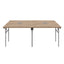 MODULO OFIK E-LINK 736 | Escritorios 4 Usuarios 626 | 1.50x60 | Melamina | Regatón Nivelador | Cantos Protegidos | Interior - 736 - OFIK - NOGAL BEAT - Accesorios