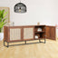Nogal Beat Akumal Rattan Credenza - CRED0903546 - Mundo In - NOGAL BEAT -