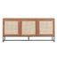 Nogal Beat Akumal Rattan Credenza - CRED0903546 - Mundo In - NOGAL BEAT -