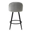 Nogal Beat Avila Banco Alto Tapizado Tela Tipo Terciopelo Uso Interior Diseño Nordico - BANC0903741 - Mundo In - NOGAL BEAT - Bancos