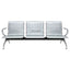 Nogal Beat BANCA 3 PLAZAS METAL CROMADO para Sala de Espera Sala de Estar - BANC0360258 - Mundo In - NOGAL BEAT -