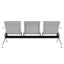 Nogal Beat BANCA 3 PLAZAS METAL CROMADO para Sala de Espera Sala de Estar - BANC0360258 - Mundo In - NOGAL BEAT -
