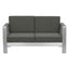 NOGAL BEAT COSMOPOLITAN | Sofa Terraza Aire Libre | Marco en Aluminio | Gris Obscuro | Polietileno Imitacion Madera | Exterior - 703986 - Zuo - NOGAL BEAT -