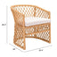 NOGAL BEAT DARCE ACCENT | Silla Decorada | Extructura en Aluminio | Beige y Natural | Tejido Ratán Sintético | Exterior - 703976 - Zuo - NOGAL BEAT -