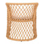 NOGAL BEAT DARCE ACCENT | Silla Decorada | Extructura en Aluminio | Beige y Natural | Tejido Ratán Sintético | Exterior - 703976 - Zuo - NOGAL BEAT -