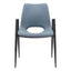 NOGAL BEAT DESI | Silla para Comedor Restaurante Cafeteria | Base Negra | Asiento Disponible en Varios Colores | Piel Sintetica | Interior - 109536 - Zuo - NOGAL BEAT -