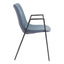 NOGAL BEAT DESI | Silla para Comedor Restaurante Cafeteria | Base Negra | Asiento Disponible en Varios Colores | Piel Sintetica | Interior - 109536 - Zuo - NOGAL BEAT -