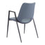 NOGAL BEAT DESI | Silla para Comedor Restaurante Cafeteria | Base Negra | Asiento Disponible en Varios Colores | Piel Sintetica | Interior - 109536 - Zuo - NOGAL BEAT -