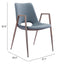 NOGAL BEAT DESI | Silla para Comedor Restaurante Cafeteria | Varios Colores | Piel Sintetica | Interior - 101695 - Zuo - NOGAL BEAT -