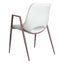 NOGAL BEAT DESI | Silla para Comedor Restaurante Cafeteria | Varios Colores | Piel Sintetica | Interior - 109068 - Zuo - NOGAL BEAT -